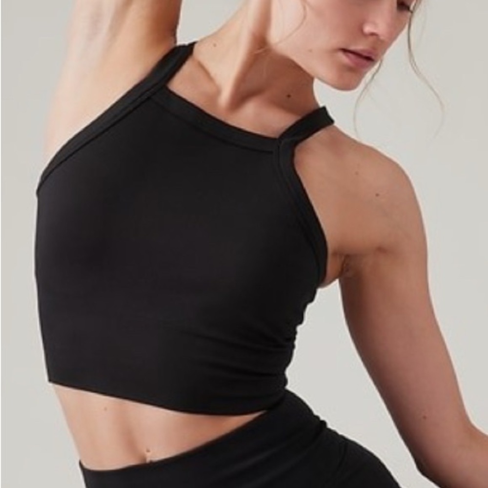 Athleta Aurora Seamless High Neck VBack Tank